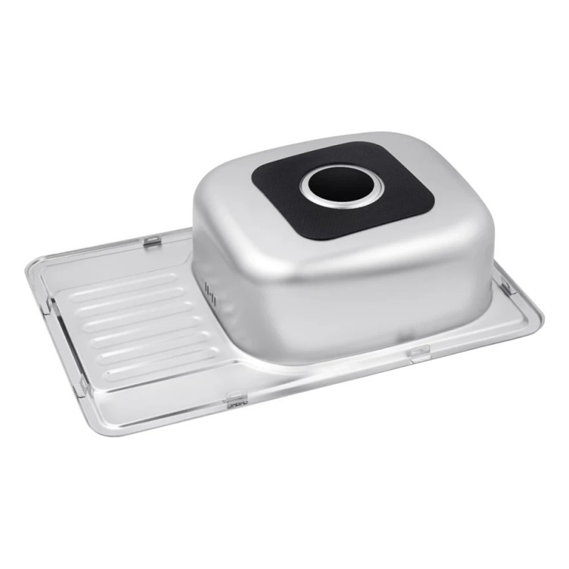 Кухонна мийка Kroner KRP Satin-6642 (0,8 мм)