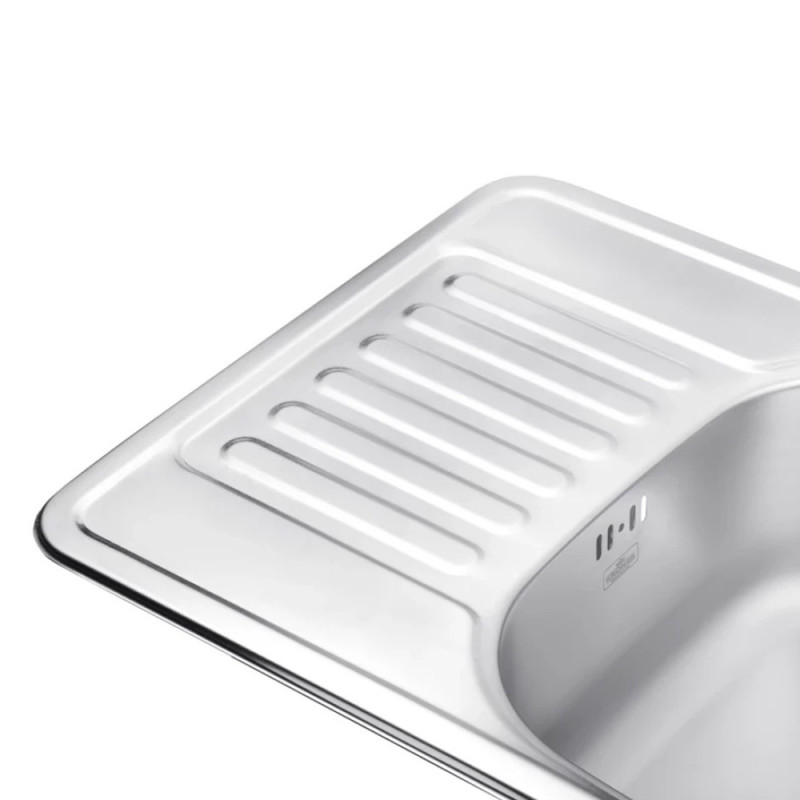 Кухонна мийка Kroner KRP Satin-6642 (0,8 мм)