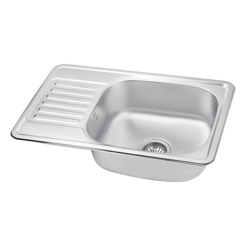 Кухонна мийка Kroner KRP Satin-6642 (0,8 мм)