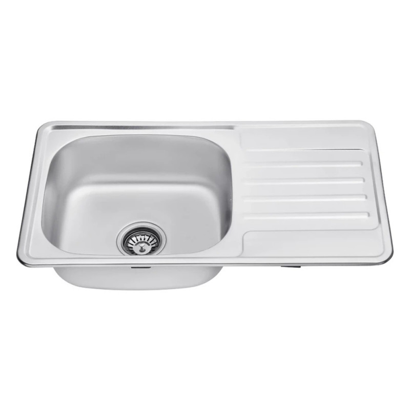 Кухонна мийка Kroner KRP Satin-7642 (0,8 мм)