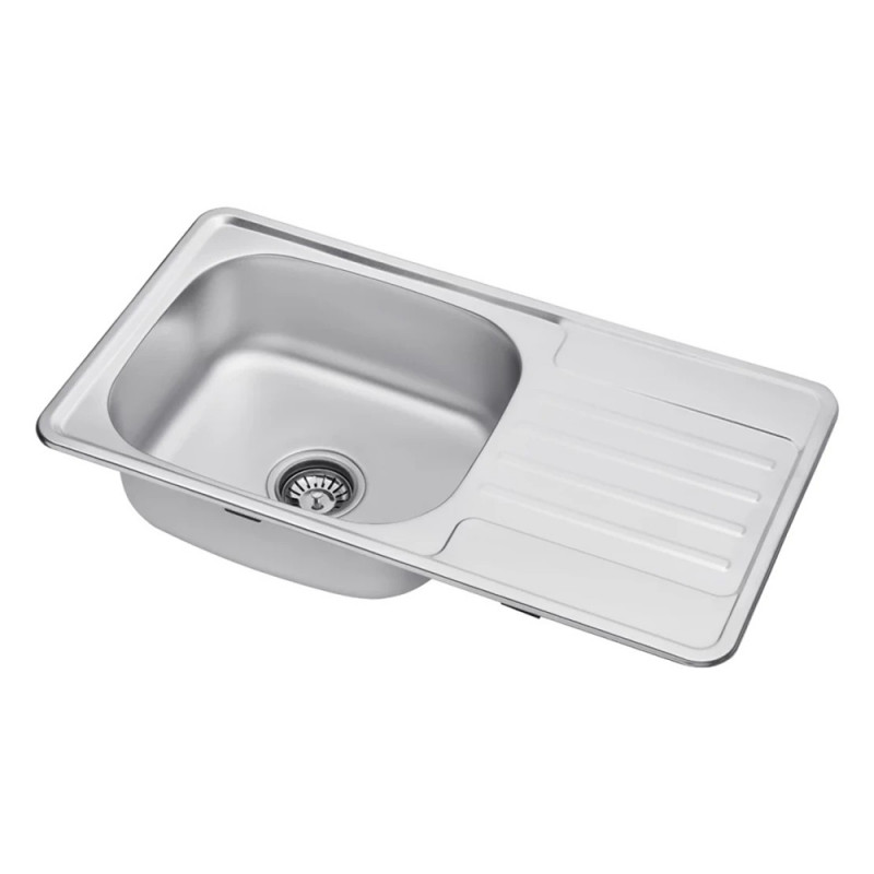 Кухонна мийка Kroner KRP Satin-7642 (0,8 мм)