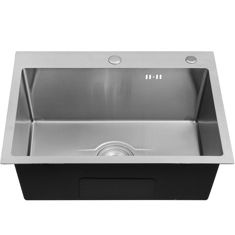 Кухонна мийка Kroner Derby KRP Brush - 6050HM (2,5/0,5 мм)