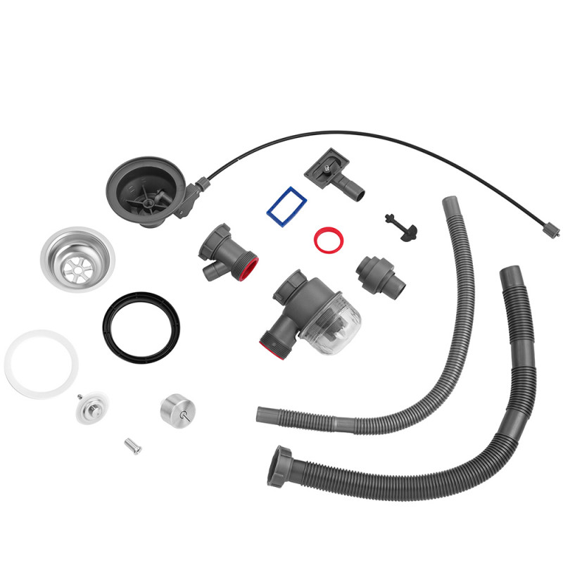 Кухонна мийка Kroner KRP PVD Schwarze - SET7546HM (3/0,7 мм)