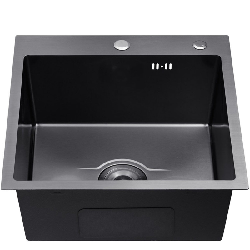 Кухонна мийка Kroner Derby KRP PVD - 5050HM (2,5/0,5 мм)