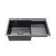 Кухонна мийка Kroner KRP PVD Schwarze - 7848LHM (3,0/1,0 мм)