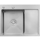 Кухонна мийка Kroner KRP Gebürstet - 6350LHM (3,0/1,0 мм)
