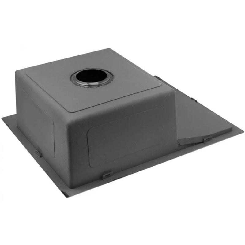 Кухонна мийка Kroner KRP Schwarze - 6350RHM PVD (3,0/1,0 мм)