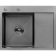 Кухонна мийка Kroner KRP Schwarze - 6350LHM PVD (3,0/1,0 мм)