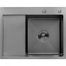 Кухонна мийка Kroner KRP Schwarze - 6350RHM PVD (3,0/1,0 мм)