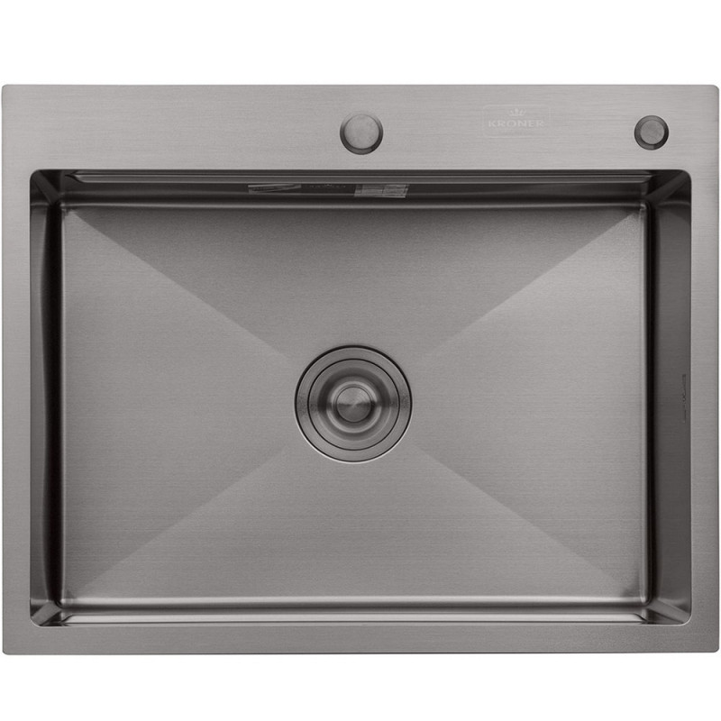 Кухонна мийка Kroner KRP PVD Schwarze 6350HM