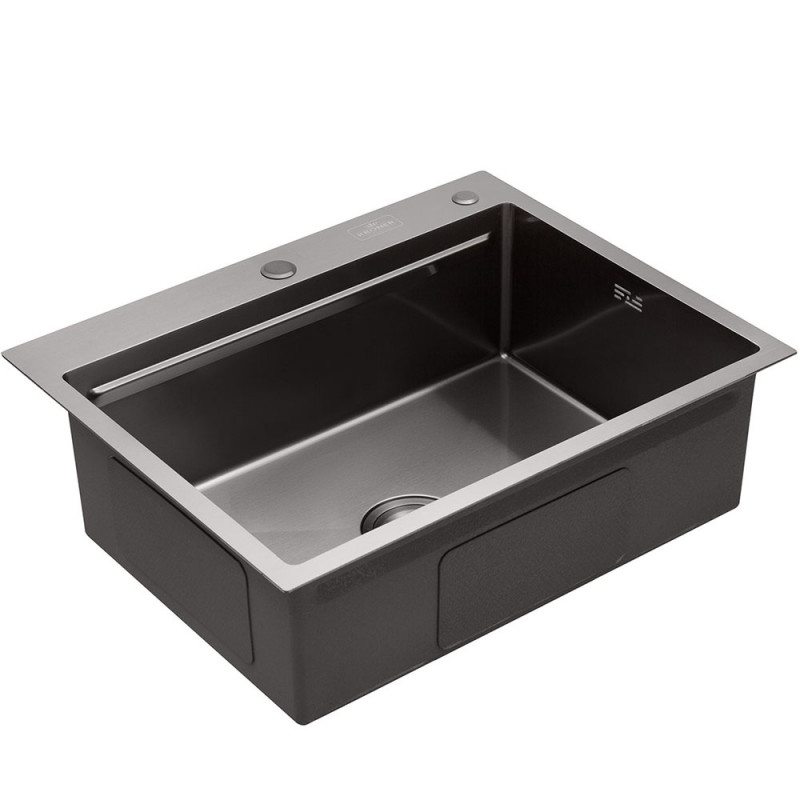 Кухонна мийка Kroner KRP PVD Schwarze 6350HM