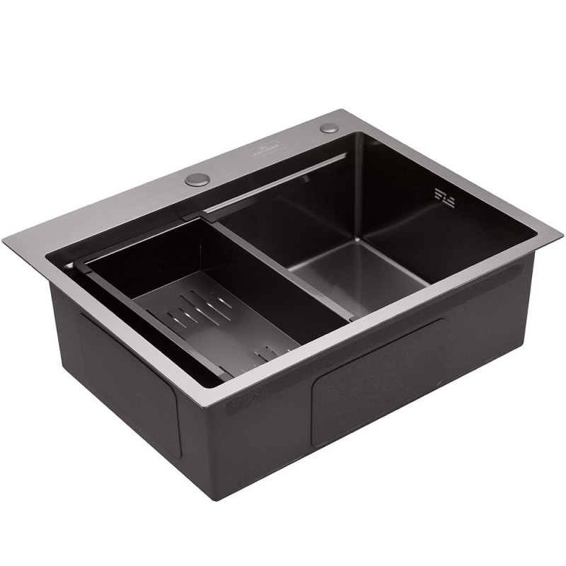 Кухонна мийка Kroner KRP PVD Schwarze 6350HM