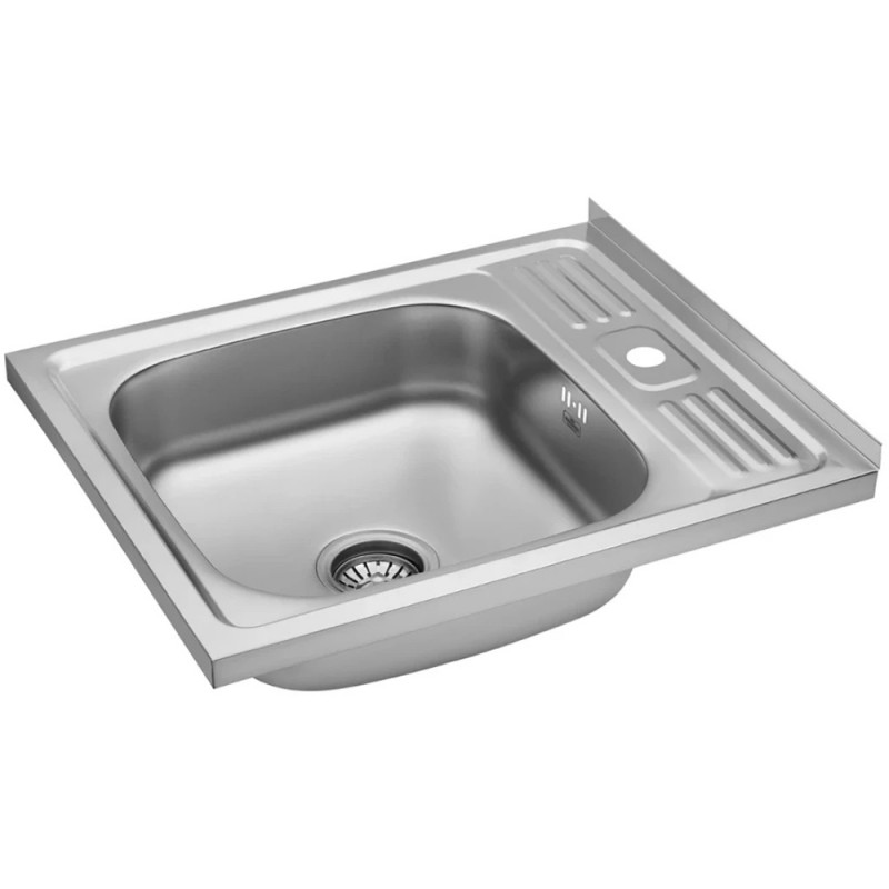 Кухонна мийка накладна Kroner KRP Satin - 6050 (0.6 мм)