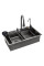 Кухонна мийка Kroner KRP Schwarze - SET7545NB PVD (3.0/0.8 мм)