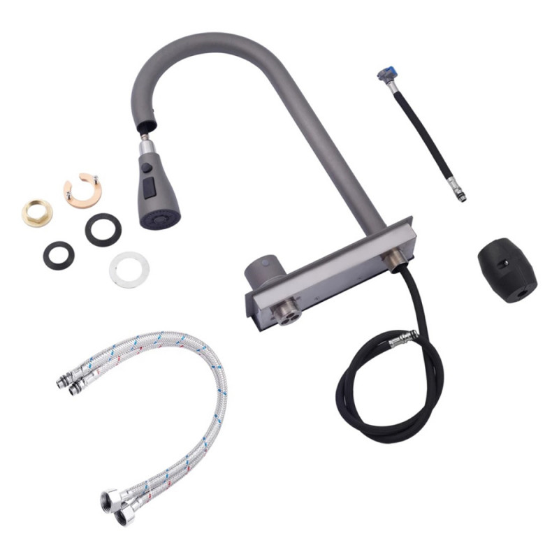 Кухонна мийка Kroner KRP Schwarze - SET7545NG PVD (3.0/0.8 мм)