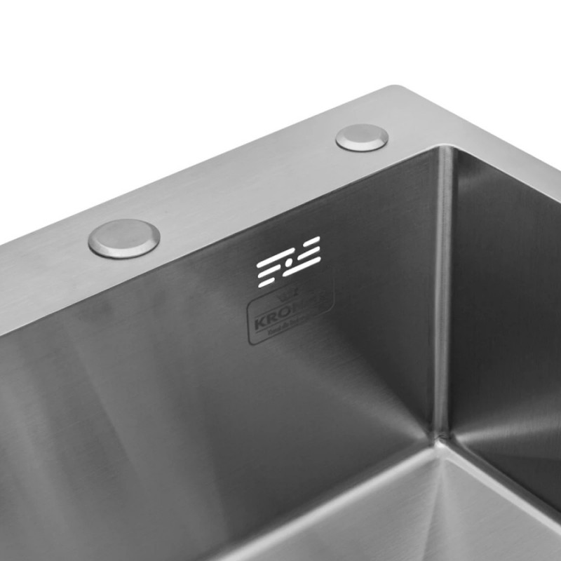Кухонна мийка Kroner KRP Gebürstet - 4545HM (3.0/1.0 мм)