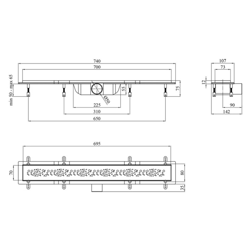 Трап лінійний Kroner KRP Harz M70 Muster