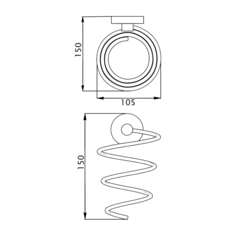 Тримач для фену настінний Kroner KRM Elbe - ACC2928