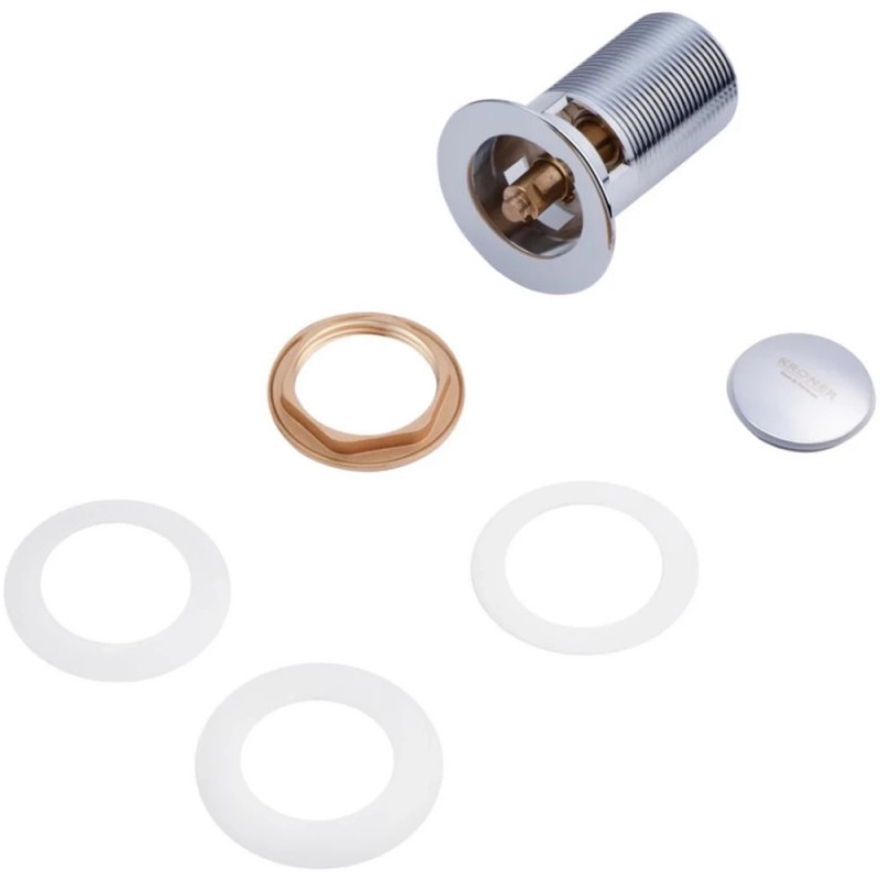 Донний клапан для раковин Kroner KRM - C962-1 1 1/4" з переливом