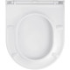 Унітаз підвісний Kroner Harz WHI493736 RIMLESS безобідковий з сидінням Slim Duroplast / Soft-close / Quick relase