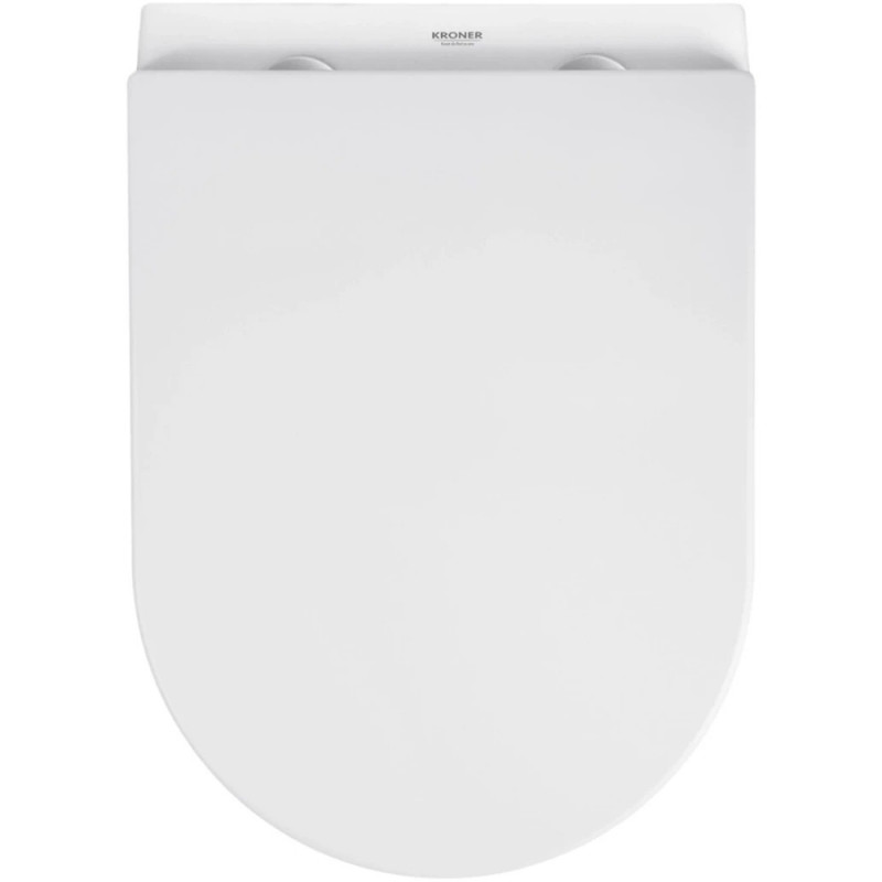 Унітаз підвісний Kroner Armada WHI513636 RIMLESS безобідковий з сидінням Slim Duroplast / Soft-close / Quick relase