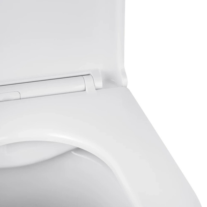 Унітаз підвісний Kroner Armada WHI513636 RIMLESS безобідковий з сидінням Slim Duroplast / Soft-close / Quick relase