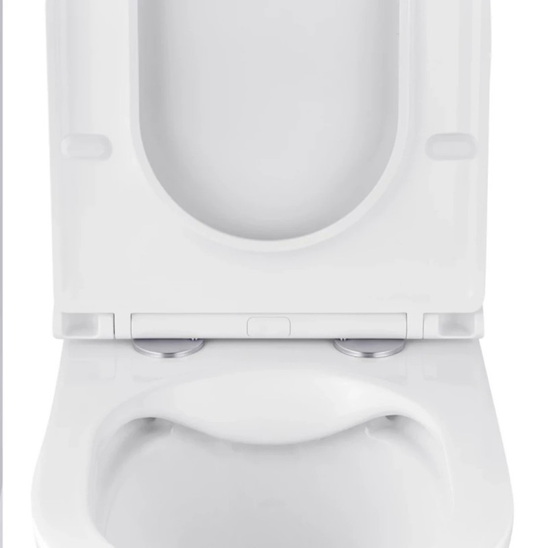 Унітаз підвісний Kroner Armada WHI513636 RIMLESS безобідковий з сидінням Slim Duroplast / Soft-close / Quick relase