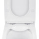 Унітаз підвісний Kroner Eifel WHI493436 RIMLESS безобідковий з сидінням Slim Duroplast / Soft-close / Quick relase