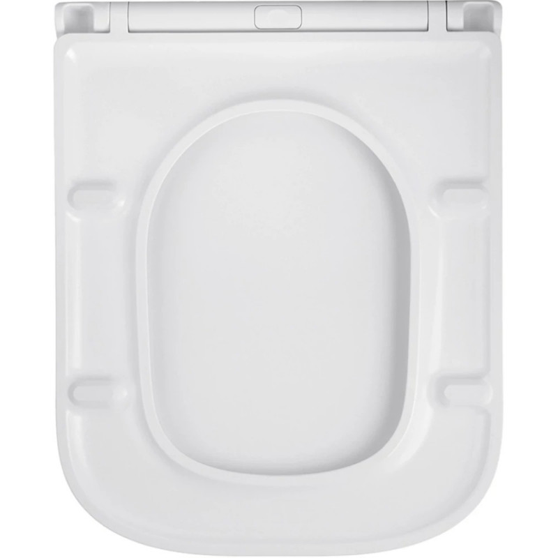 Унітаз підвісний Kroner Eifel WHI493436 RIMLESS безобідковий з сидінням Slim Duroplast / Soft-close / Quick relase