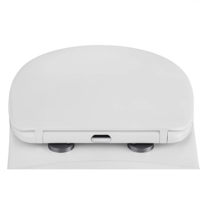 Унітаз підвісний Kroner KRP - A534UF Rimless 410х355х555 мм, сидіння Slim Duroplast / Soft-close / Quick relase