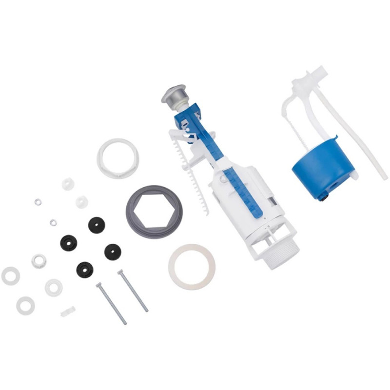 Комплект для бачка унітаза Kroner KRP - KIT7754 з подвійною кнопкою, бокове підведення 1/2"