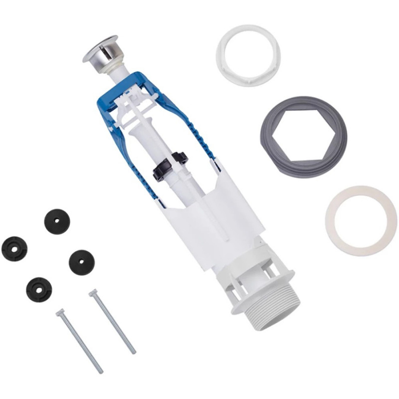 Зливний клапан для бачка унітаза Kroner KRP - SB68 з одинарною кнопкою