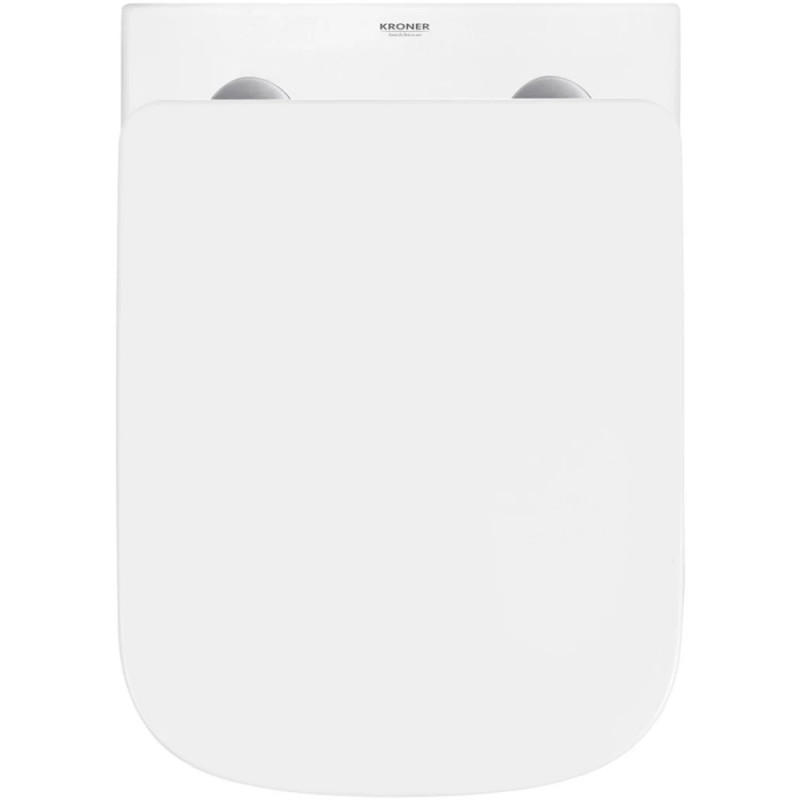 Унітаз підвісний Kroner Eifel WHI483429 TORNADO безобідковий з сидінням