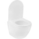 Унітаз підвісний Kroner Harz WHI483632 TORNADO безобідковий з сидінням