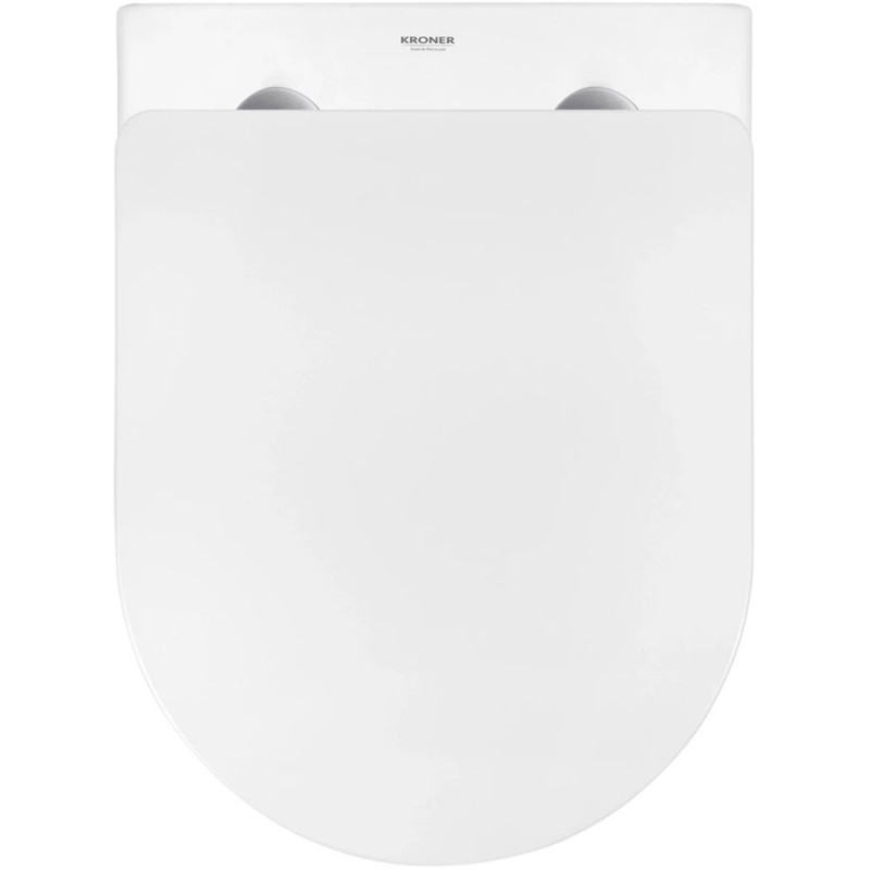 Унітаз підвісний Kroner Harz WHI483632 TORNADO безобідковий з сидінням