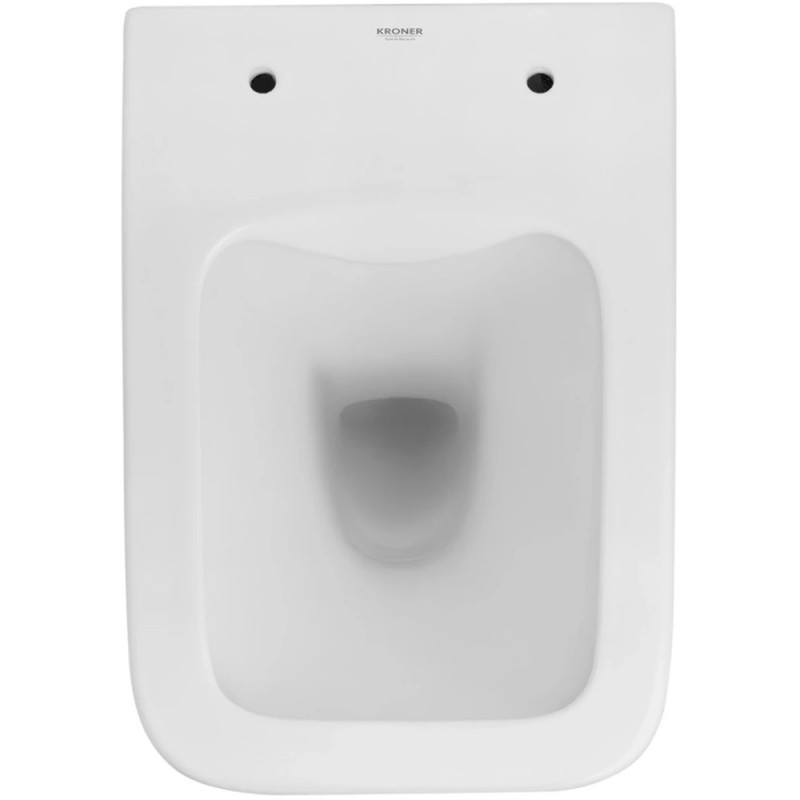Унітаз підвісний Kroner Eifel WHI523629 RIMLESS безобідковий з сидінням (KE523629WHIR)