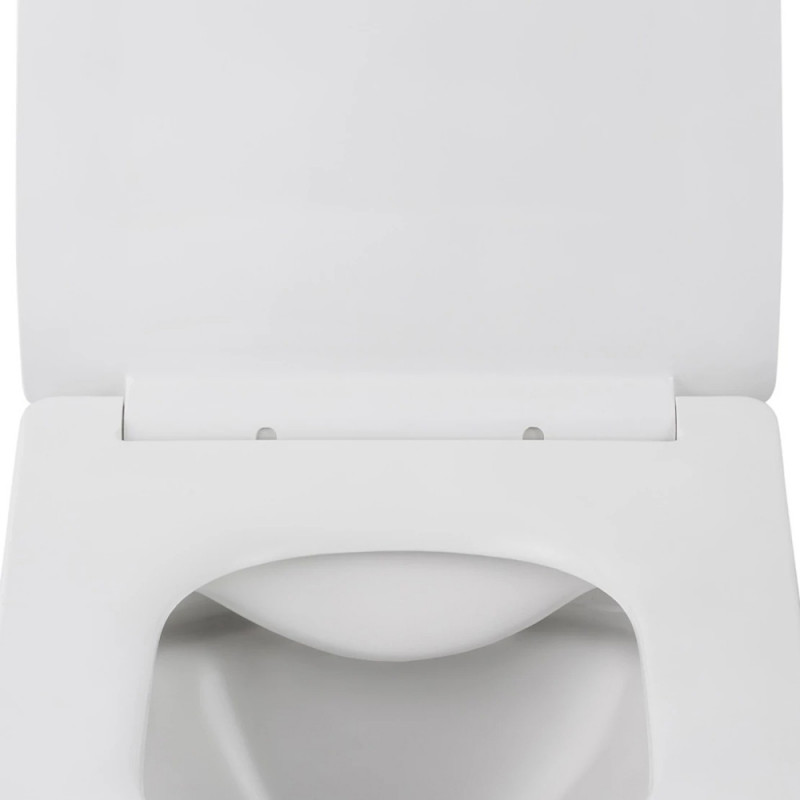 Унітаз підвісний Kroner Eifel WHI523629 RIMLESS безобідковий з сидінням (KE523629WHIR)