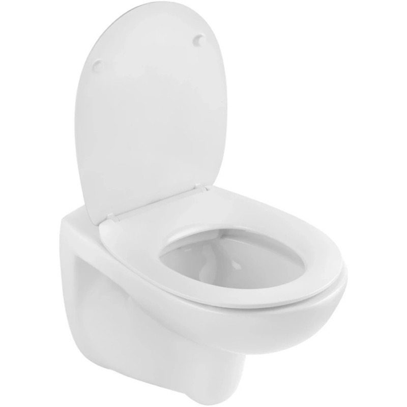 Унітаз підвісний Kroner Oker WHI533536 RIMLESS безобідковий з сидінням