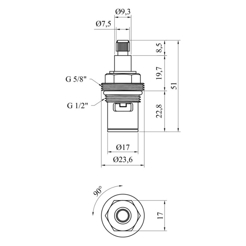 Букса керамічна Kroner KRM - М980