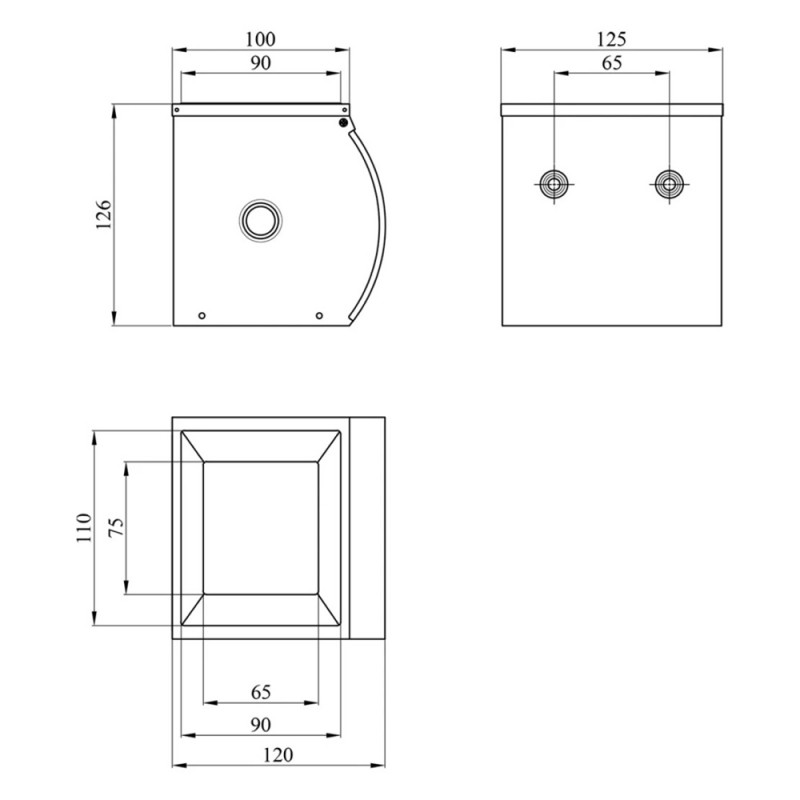 Тримач для туалетного паперу Kroner KRM Rizze - ACC300