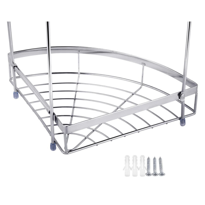 Полиця для ванної кімнати кутова Kroner KRM Rizze - ACC329-3