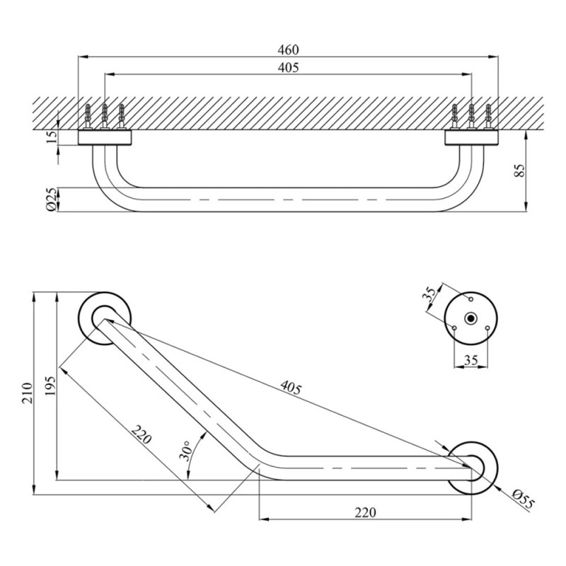 Поручень для ванни Kroner KRM Rizze - ACC3517