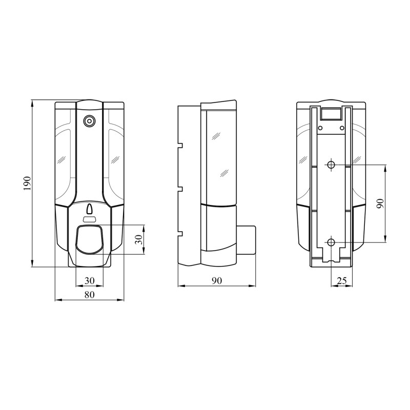 Дозатор для рідкого мила Kroner KRM Rizze - ACP403