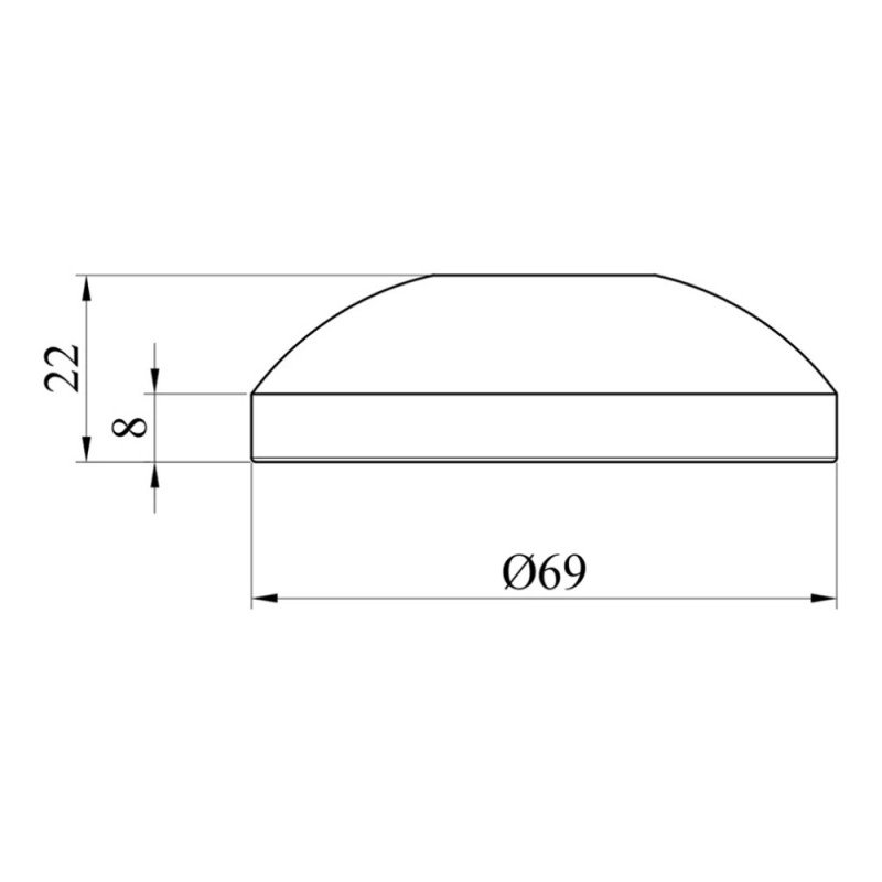 Декоративна чашка для змішувача Kroner KRM - C912 (пара)
