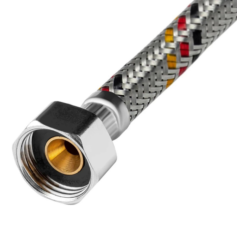 Гнучка підводка для підключення води Kroner KRP-200 1/2"х1/2" ВВ в обплетенні з нержавіючої сталі