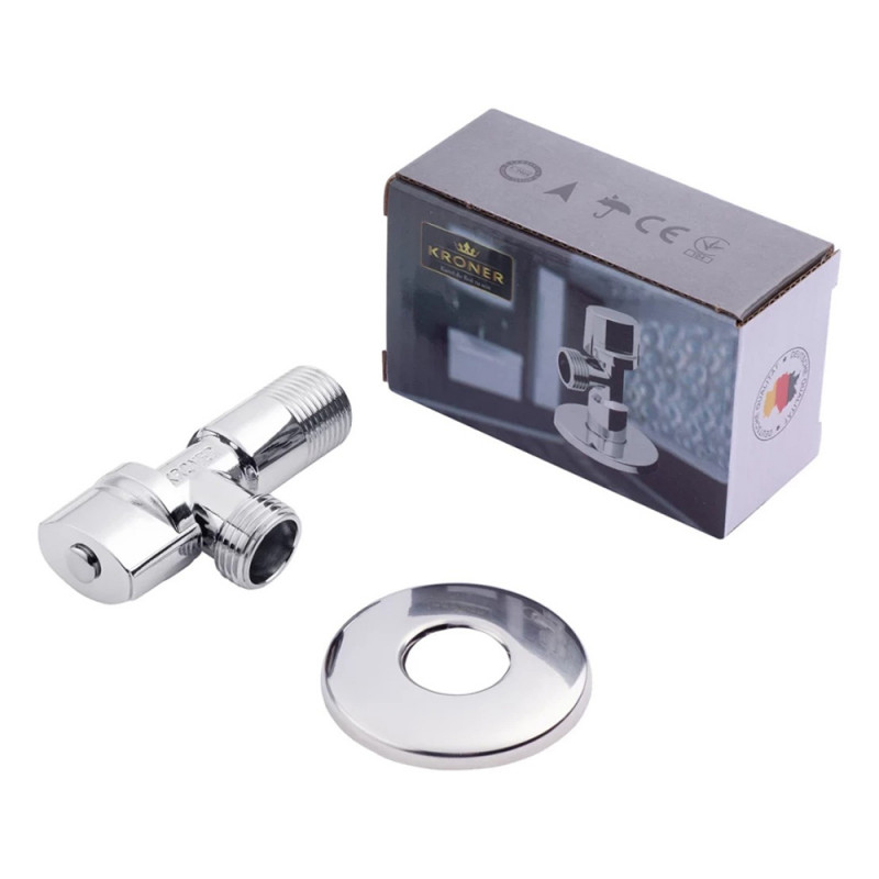 Кран приладовий Kroner KRP Eckventil C201 1/2"х1/2" ЗЗ