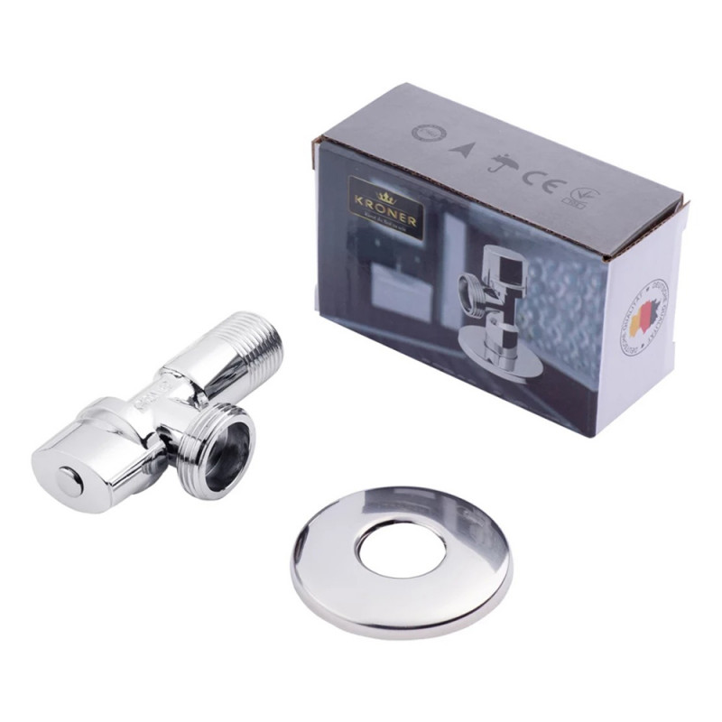 Кран приладовий Kroner KRP Eckventil C202 1/2"х3/4" ЗЗ