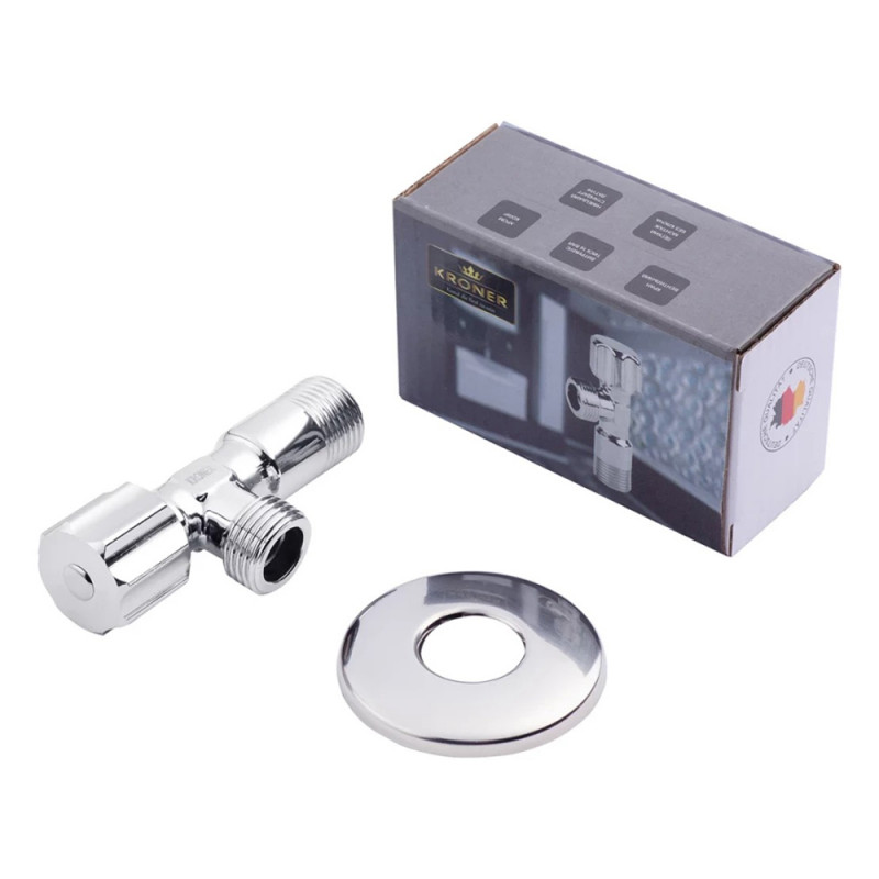 Кран приладовий Kroner KRP Eckventil C401 1/2"х1/2" ЗЗ