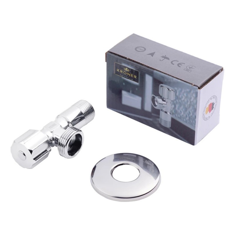 Кран приладовий Kroner KRP Eckventil C402 1/2"х3/4" ЗЗ