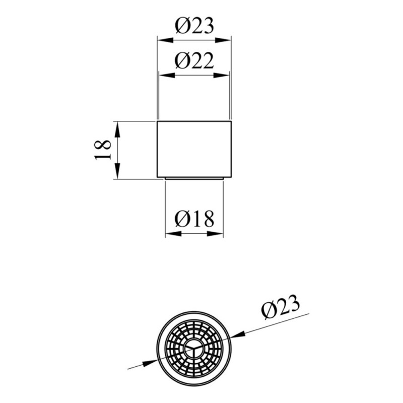 Аератор для змішувача Kroner KRP - ESG922 з внутрішньою різьбою